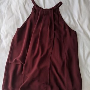 Deep red blouse